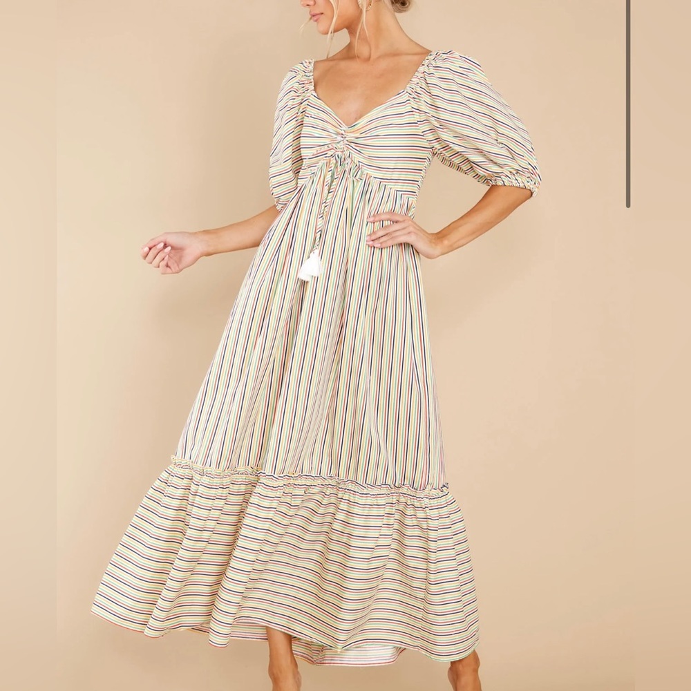 Stripe Midi Dress